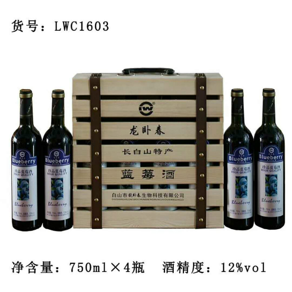 龍卧春藍莓酒750ml（12度）